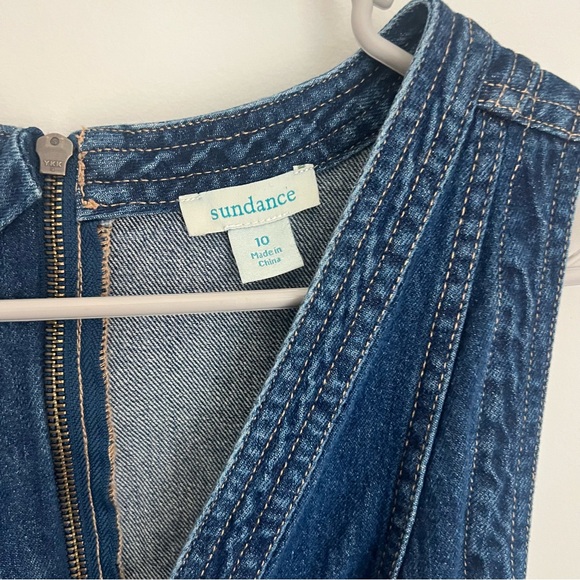 Sundance Poppy Denim Midi Dress Women's Size 10 - Picture 7 of 10